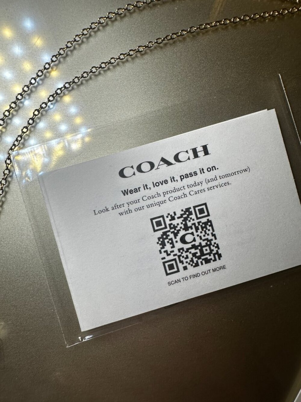COACH "C" Heart pendant necklace NWT - Picture 5 of 6